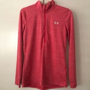 Under Armour Quarter Zip in Red/Pink